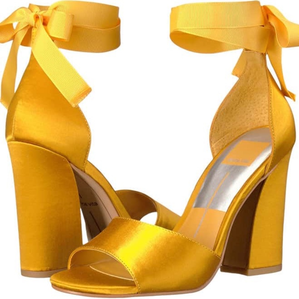 Dolce Vita Satin Heels - Picture 4 of 8